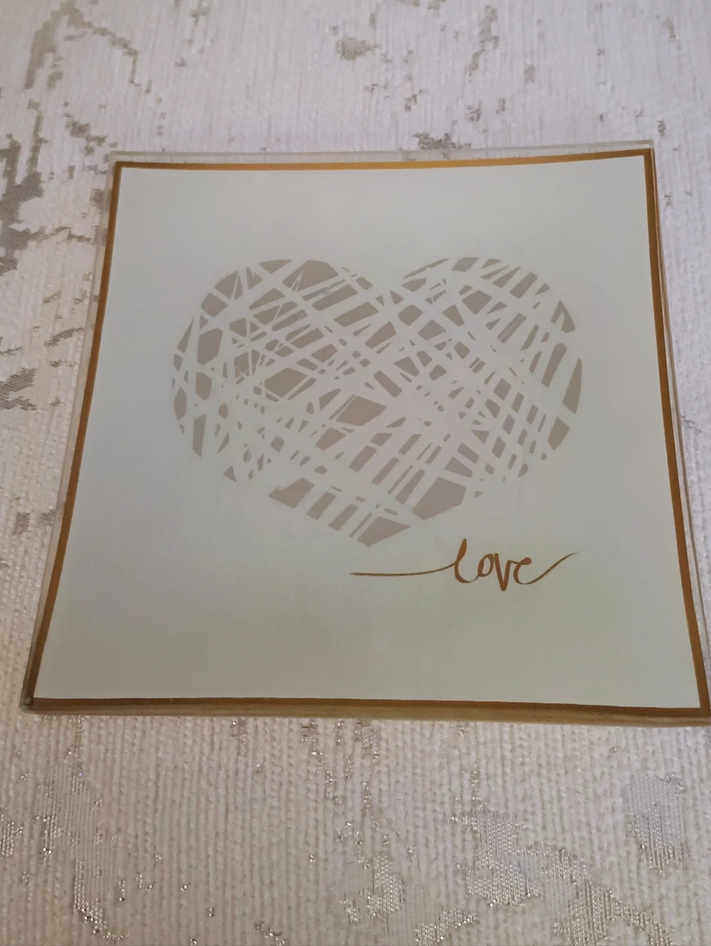 PRICE FIRM NWOT Heart Trinket Tray